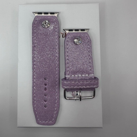 Apple Watch Sivella Band in Luxe Purple Akoya Pearl with Tulip lining Sparklband - Picture 1 of 7